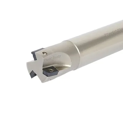 Fresa de topo ø 25 x 150mm 3 cortes haste ø 24,0mm para inserto aplx e apkt 1003 - guran
