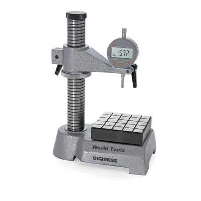Mesa de medição com base de aço quadrada e ranhurada 100 x 100mm - 121.390 digimess