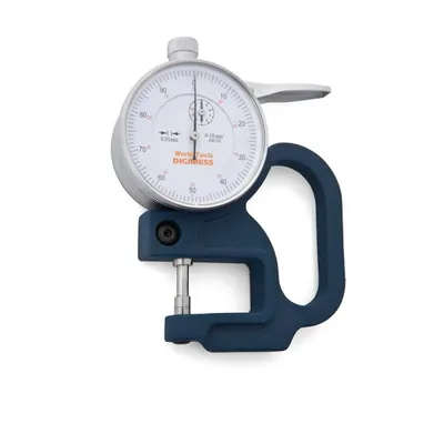 Medidor de espessura com relógio 0 a 20 x 0,01mm arco profundo de 120mm - 130.126 digimess