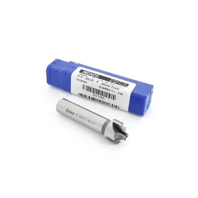 Fresa hss-e perfil constante 1/4" pol 4 cortes m42 co8 ø 16mm raio 5mm din6518 a - 1664a indaço