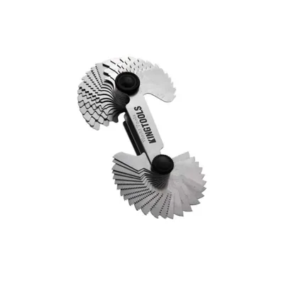 Calibre de rosca métrica e whitworth 52 peças 0,25 a 06,0mm e 4 a 62tpi - 600.072 king tools