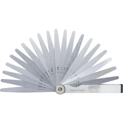 Calibre de folga comprimento de 200mm com 13 peças 0,05 a 1,00mm - 4605-131 insize