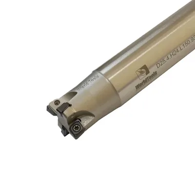 Fresa de topo ø 25 x 150mm 4 cortes haste ø 24,0mm para inserto cngx 07 - 93 graus - guran