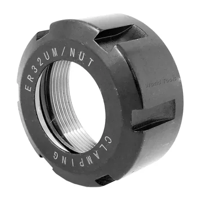 Porca p/ fixação de pinças er-32um m40 x 1,50 encaixe balanceada 12.000rpm - p-er32um world tools