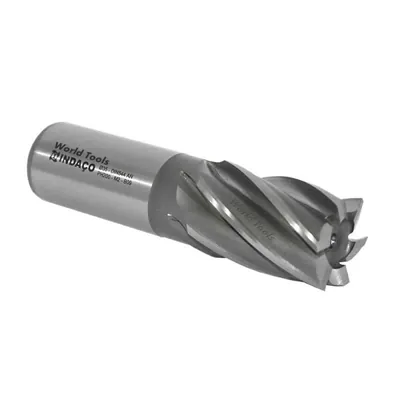 Fresa hss reta 6 cortes ø 35,0 x 133mm curta din844 a-n - 1501 indaço