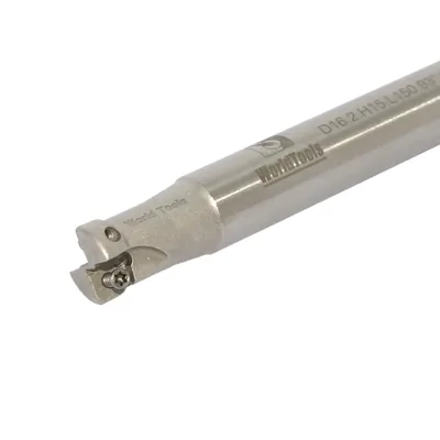 Fresa de topo ø 16 x 150mm 2 cortes haste ø 15,0mm para inserto cngx 07 - 93 graus - guran