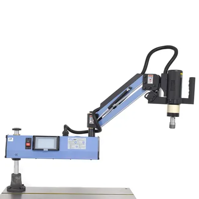 Rosqueadeira elétrica angular com lubrificação m03 a m16 braço articulado de 1.000mm - re-16 mawbra