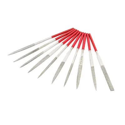 Jogo de lima agulha diamantada com 10 limas 3 x 140mm - lad-0314-10l daigo