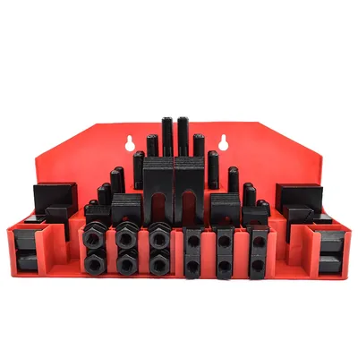 Kit de fixação com 58 peças para mesa com canal de 18,0mm fuso m16 - ck-16 mawbra