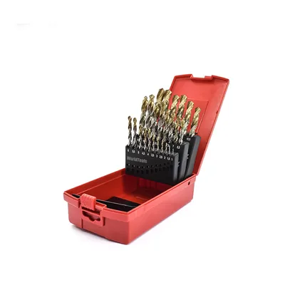 Jogo com 25 brocas hss din338 a002 ø 1,0 a 13,0mm com cobertura tin - a095204 dormer