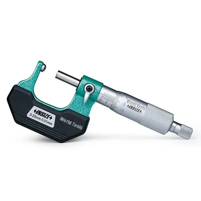 Micrômetro universal externo com ponta esférica 0 a 025mm - 3260-25a insize