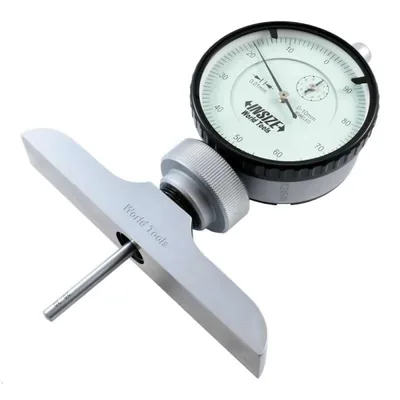Medidor de profundidade com relógio 0 a 30 x 0,01mm base 101,5mm - 2341-102 insize