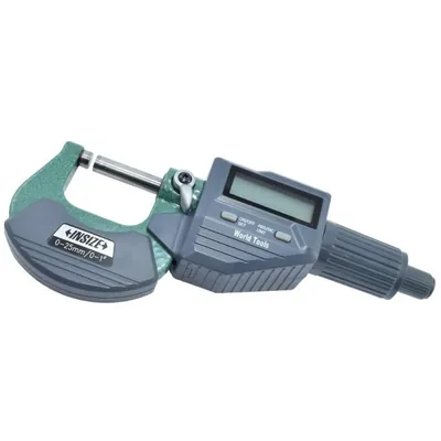 Micrômetro digital 2 teclas 0 a 025 x 0,001mm milesimal - 3109-25b insize