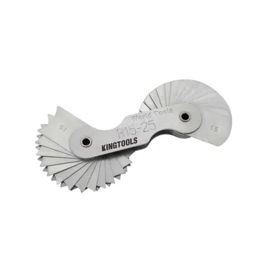 Calibre de raios côncavos e convexos com 42 peças 15,0 a 25,0mm - 600.002 king tools