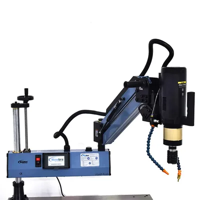 Rosqueadeira elétrica angular com lubrificação m06 a m36 braço articulado de 1.200mm - re-36 mawbra