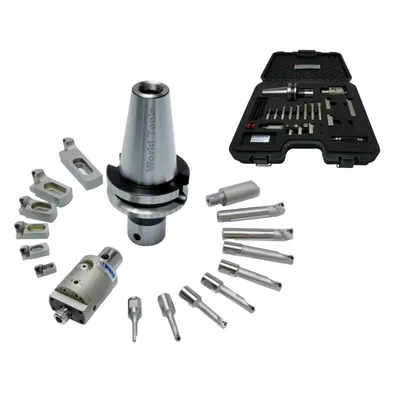 Conjunto mandrilador bt40 escala de 0,002mm ø 06 a 154mm x 0,01mm - vbh55-bt40 vertex