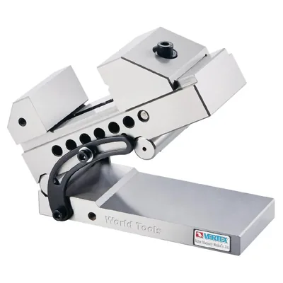 Morsa de seno retificada com ajuste de 0 a 46 graus abertura 0 a 90mm mordentes 73mm - svb-30 gin