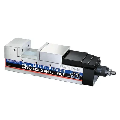 Morsa para cnc multi-power de ângulo fixo abertura 0 a 190/375mm mordentes 131mm - hpac-130 homge