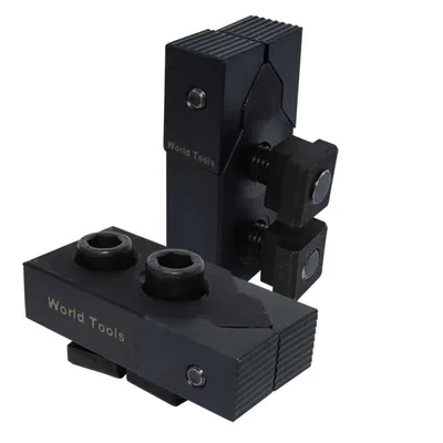 Conjunto com 2 fixadores laterais m12 para mesas com canal de 14mm - fl-12 world tools