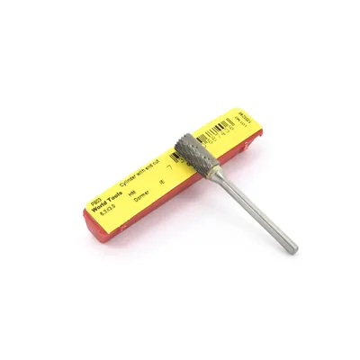 Lima rotativa de metal duro cilíndrica corte topo ø 06,3mm h3 double cut - p803 dormer