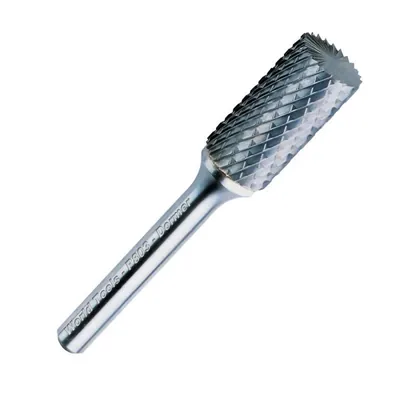 Lima rotativa de metal duro cilíndrica corte topo ø 12,7mm h6 double cut - p803 dormer