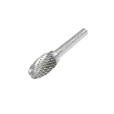 Lima rotativa de metal duro oval ø 09,6mm h6 double cut - p809 dormer