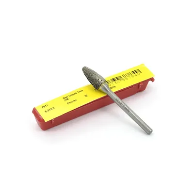 Lima rotativa de metal duro arvore arredondada ø 06,3mm h3 double cut - p811 dormer