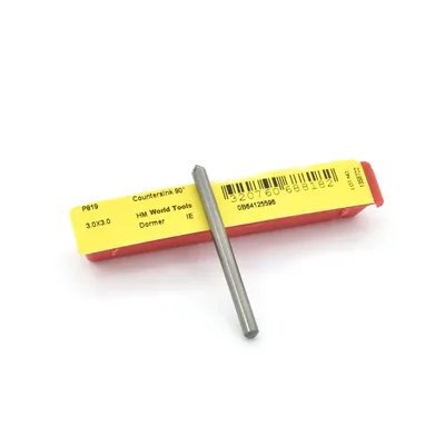 Lima rotativa de metal duro tipo escareador 90 graus ø 03,0mm h3 - p819 dormer