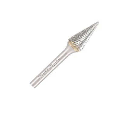 Lima rotativa de metal duro cônica ø 12,7mm h6 double cut - p823 dormer