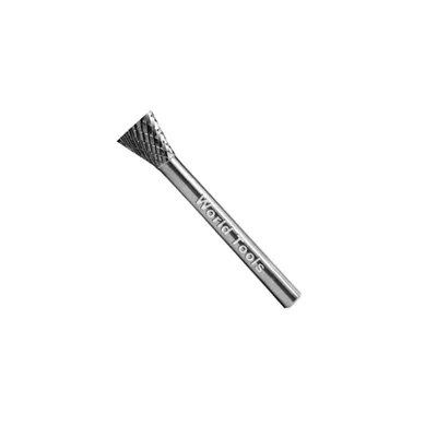 Lima rotativa de metal duro cônica invertida ø 06,0mm h6 double cut - p825 dormer