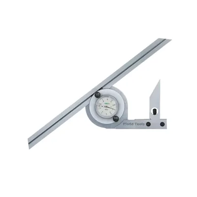 Transferidor de ângulo com relógio 0 a 360 graus réguas de 150 e 300mm - 2373-360 insize