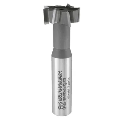 Fresa hss para rasgo em t ø 12,5 x 06,0mm haste cilíndrica e corte a direita din650 - 1601 indaço