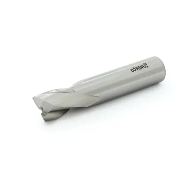 Fresa hss reta 2 cortes ø 1/2" x 070mm - induline 0200 indaço