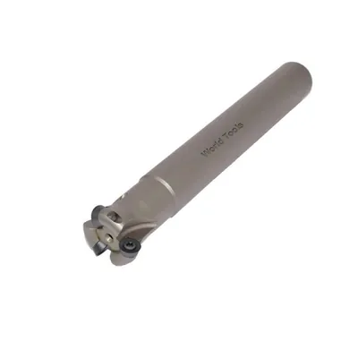 Fresa de topo ø 32 x 190mm 3 cortes haste ø 25,0mm para inserto rdmt 10t3 - black tools