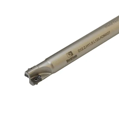 Fresa de topo ø 12 x 150mm 2 cortes haste ø 11,0mm para inserto admx 07 - guran