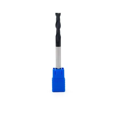Fresa metal duro 45hrc reta 2 cortes ø 06,0 - 100 - 30,0mm h06 longa tialn - guran