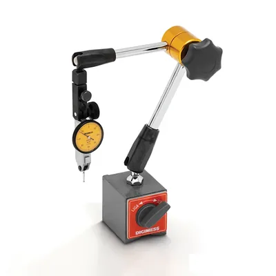 Base magnética 060kgf p/relógio haste articulável mecânica 400mm c/ajuste fino - 270.240b digimess