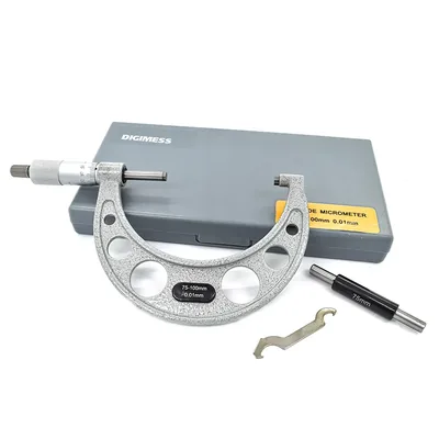 Micrômetro externo com arco em ferro fundido 075 a 100 x 0,01mm - 110.103 digimess