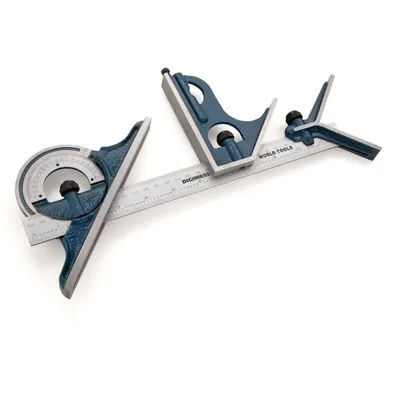 Esquadro combinado completo 0 a 180 graus - 180.202 digimess