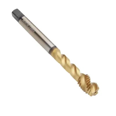 Macho máquina canal helicoidal hss-e 6rg 3/8" x 16 tpi 35 graus cobertura tin - e139 dormer