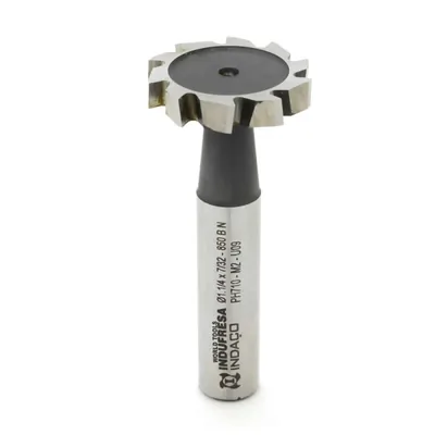 Fresa hss em t woodruff ø 1.1/4" x 7/32" dentes cruzados din850 b-n - 1641 indaço
