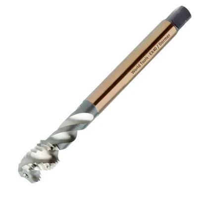 Macho máquina canal helicoidal hss-e g bsp 7/8" x 14 tpi brilhante din5156 - ex40 dormer