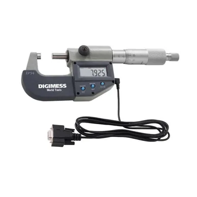 Micrômetro digital com cabo de comunicação 200 a 225 x 0,001mm proteção ip54 - 110.268 digimess