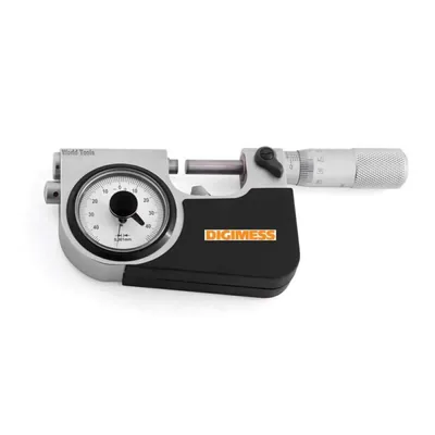 Micrômetro com relógio comparador embutido 025 a 050 x 0,001mm - 110.293 digimess