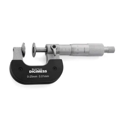 Micrômetro para medir engrenagens com disco rotativo 100 a 125 x 0,01mm - 110.357 digimess