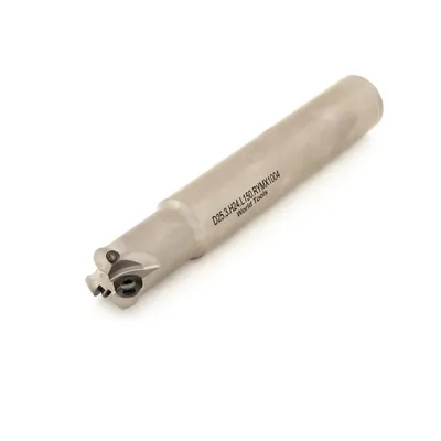 Fresa de topo ø 25 x 150mm 3 cortes haste ø 24,0mm para inserto rymx 1004 - guran