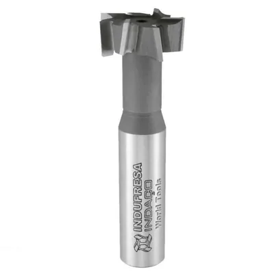 Fresa hss para rasgo em t ø 32,0 x 14,0mm haste cilíndrica e corte a direita din650 - 1601 indaço