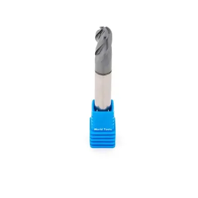 Fresa metal duro 45hrc esférica 4 cortes ø 08,0 - 060 - 16,0mm h08 curta tialn - guran