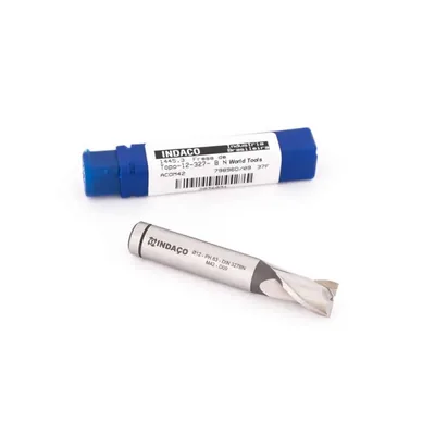 Fresa hss reta 2 cortes m42 co8 ø 06,0 x 052mm curta din327 b-n - 1445.3 indaço