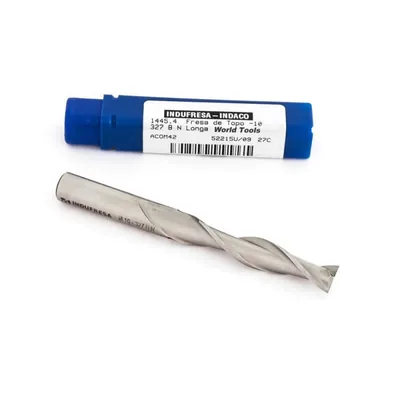 Fresa hss reta 2 cortes m42 co8 ø 16,0 x 123mm longa din327 b-n - 1445.4 indaço